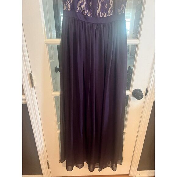 Beige Eci Prom Dress Maxi Gown 4 Purple Fairy Goth Y2K 90S Lace.     Ii - Picture 2 of 7